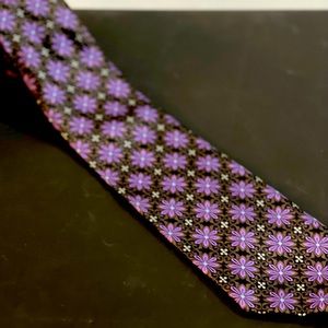 Carrington Purple Floral Design Tie